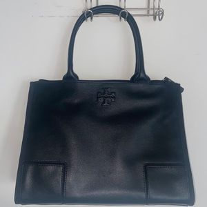 Tory Burch Ella Canvas Leather Tote